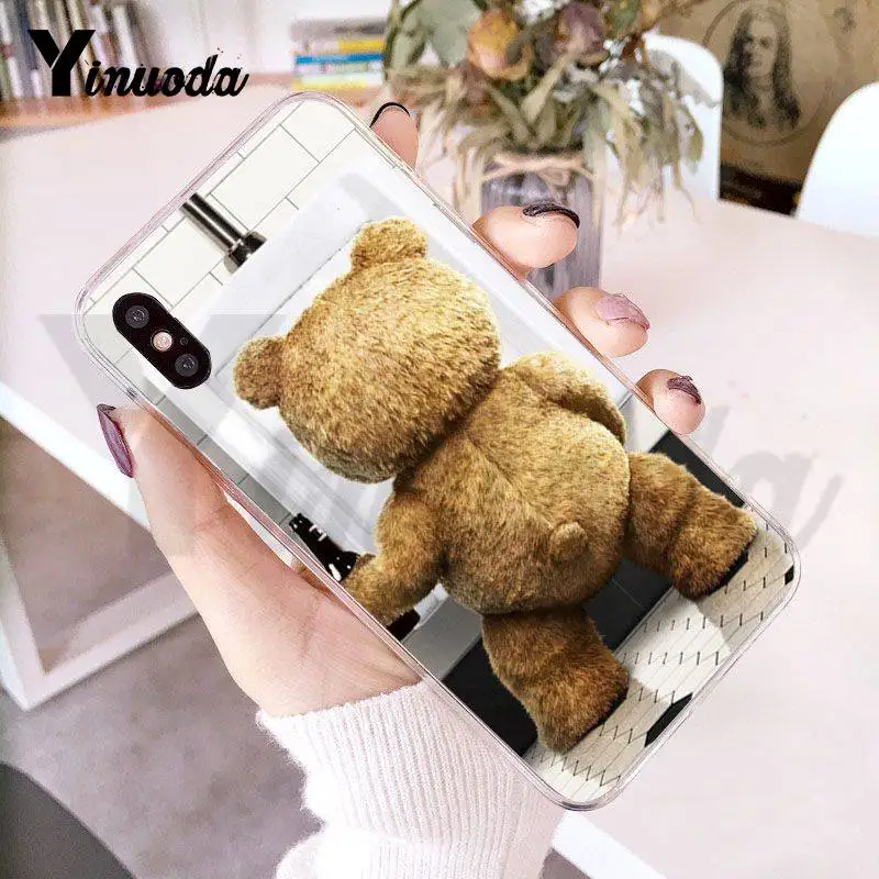 Чехол Yinuoda для iPhone 7 6 X чехол с изображением медведя из фильма Ted Kiss MY прикладом
