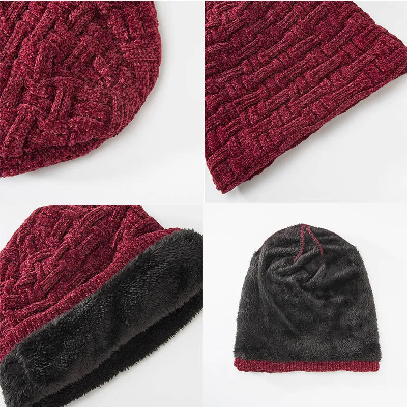 Синель мужская и женская мешковатая свободная шапка зимняя для взрослых