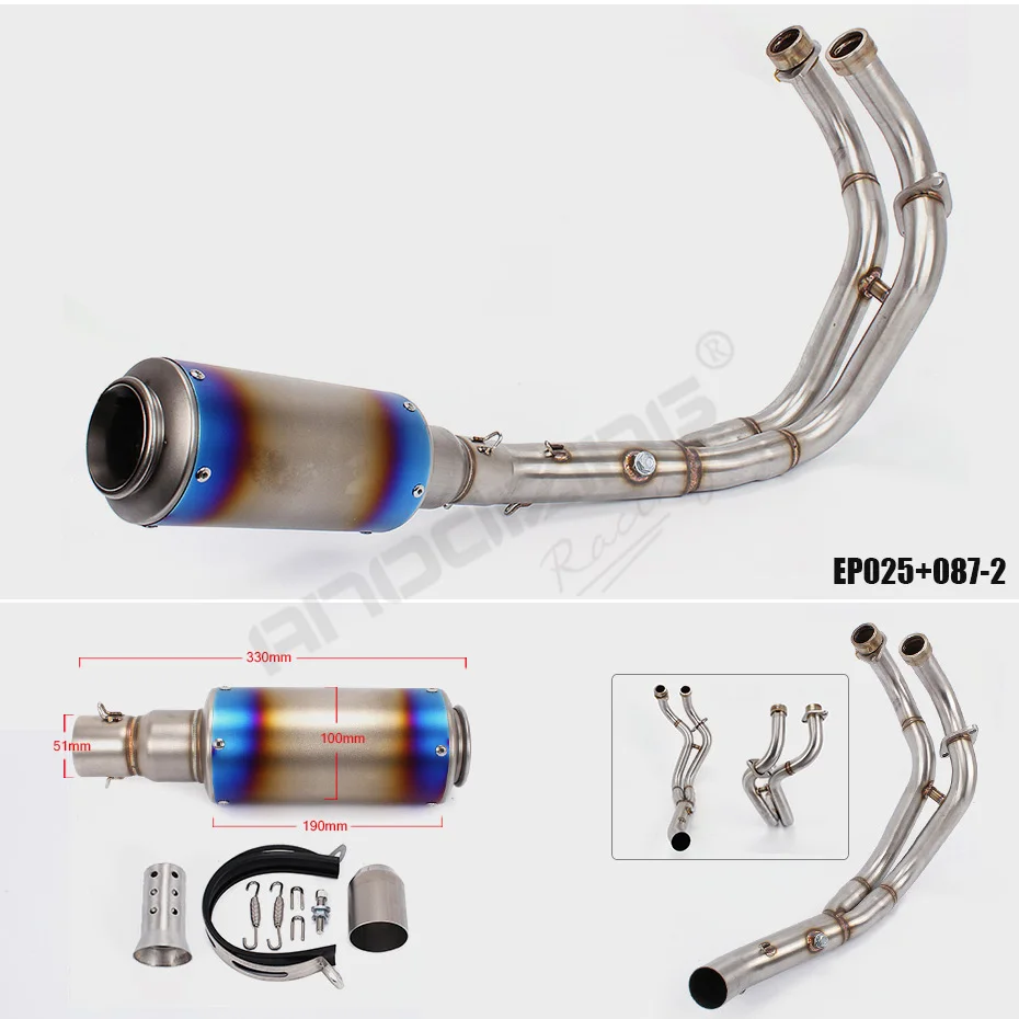 Мотоцикл углеродного волокна Выхлопной системы глушитель Конец трубы разъем