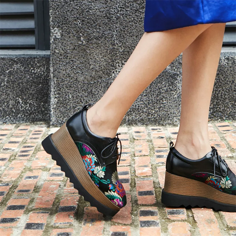 Женские туфли-лодочки FEDONAS винтажные тонкие туфли из натуральной кожи на