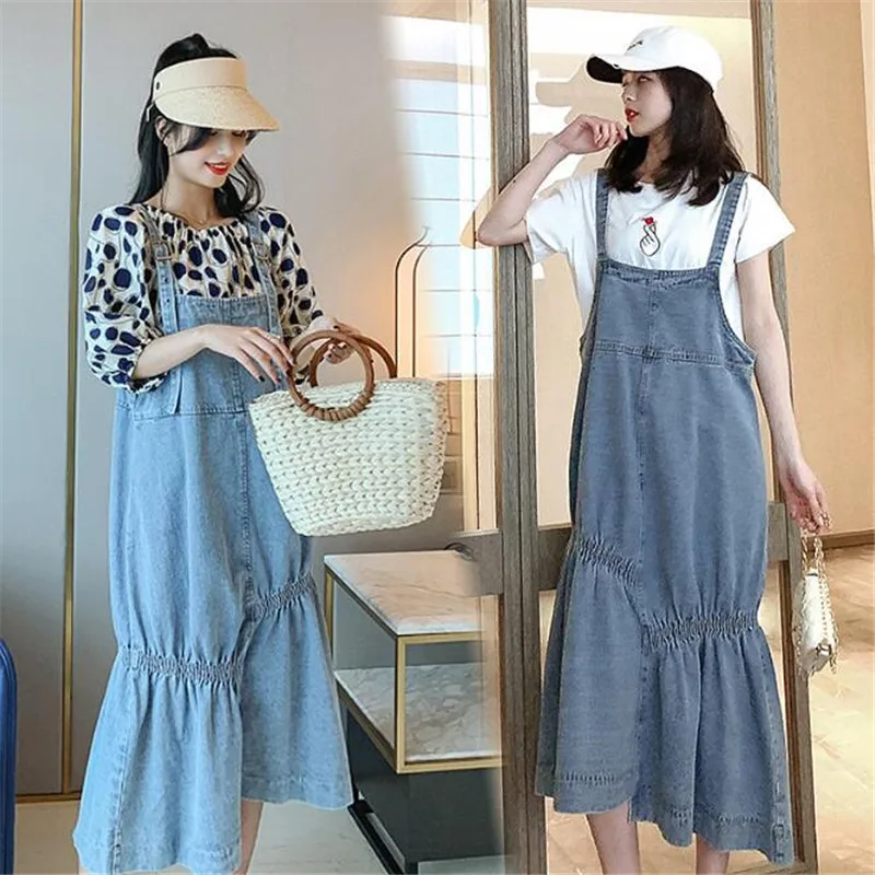 Weoneit Одежда для беременных летний комплект с платьем леопардовая белая футболка