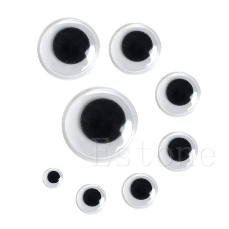 700 шт./кор. DIY круглые самоклеящаяся волнистые игрушечные глаза для игрушки куклы 7