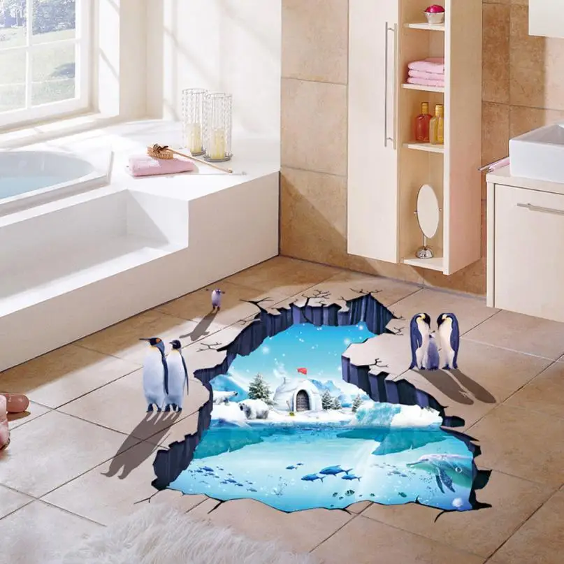 

3D Polar Glaciers Stickers on the wall stickers for kids rooms home decor on the wall stickers home decor living room