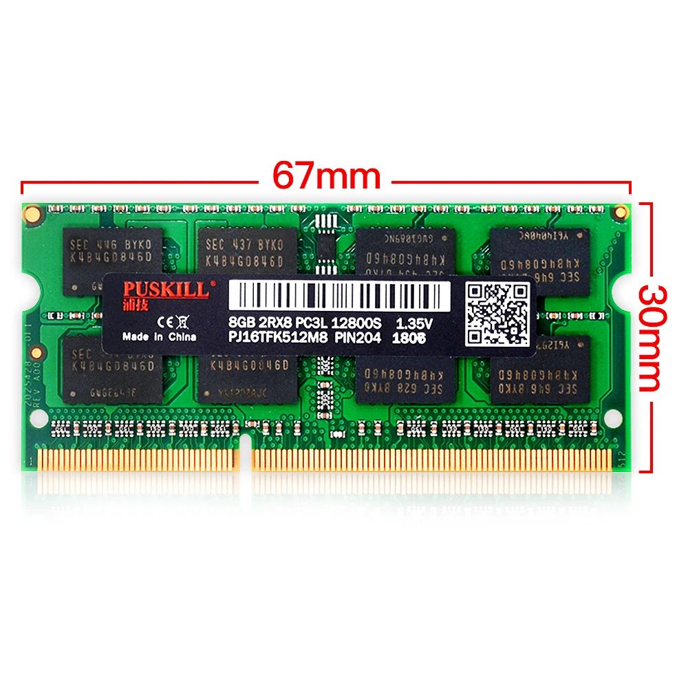 Память ноутбука DDR3 4GB 1333MHz PC3 204Pin 1 35 V без ECC RAM | Компьютеры и офис