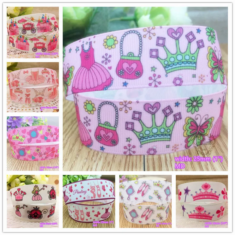 24 стиля на выбор 10 ярдов платье принцессы корона печатные корсажные ленты