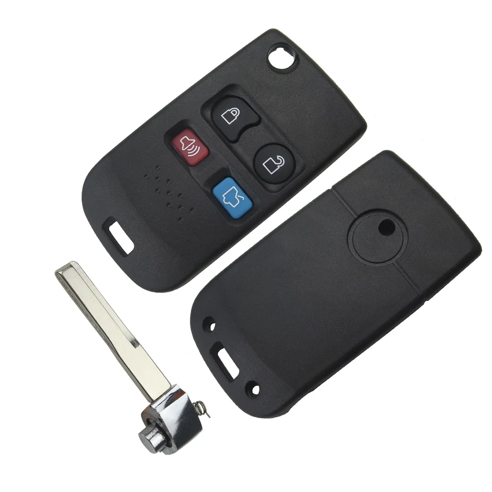 OkeyTech 3 + 1 4 кнопки флип модифицированный пульт дистанционного ключа оболочки для