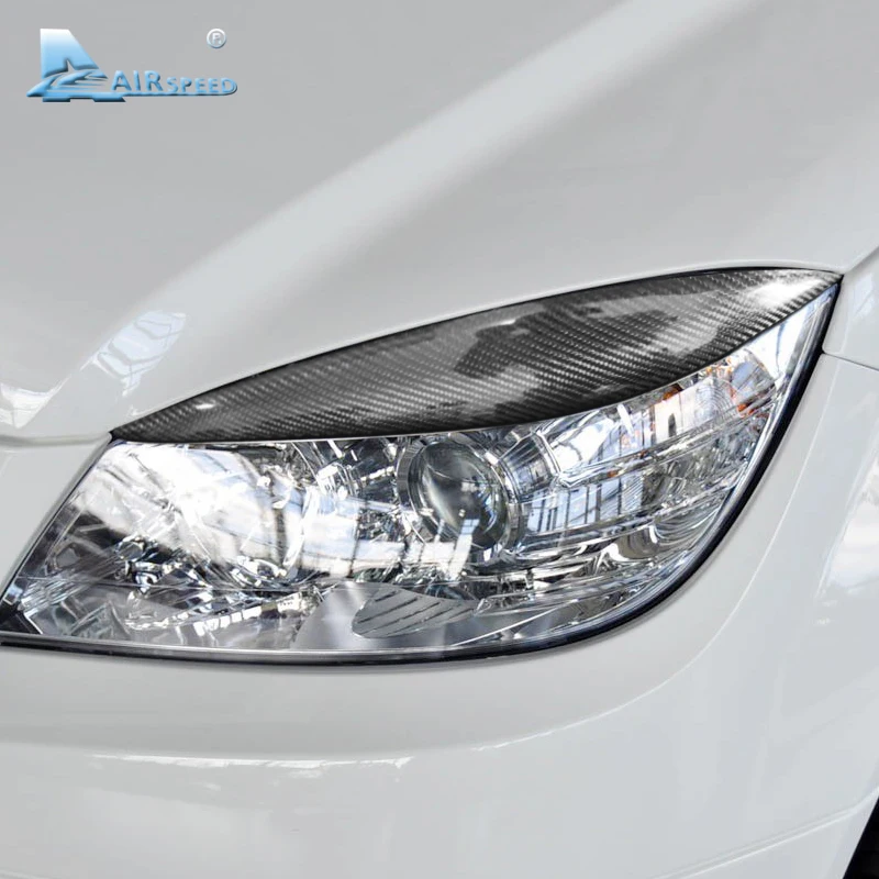 Скорость полета для Mercedes Benz W204 аксессуары W204 Mercedes Benz наклейка s Amg для Mercedes W204 углеродное волокно наклейка на фары автомобиля