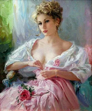 Оптовая цена картина маслом оригинальная ручная роспись 100% сексуальная женщина