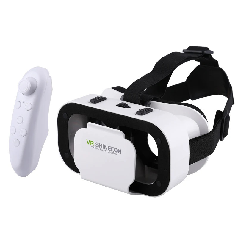 VR And Controller Виртуальная реальность VR Box VR SHINECON 5,0 очки гарнитура для 4,7-6,0 дюймового смартфона супер мини и легкий - Цвет: VR And Controller