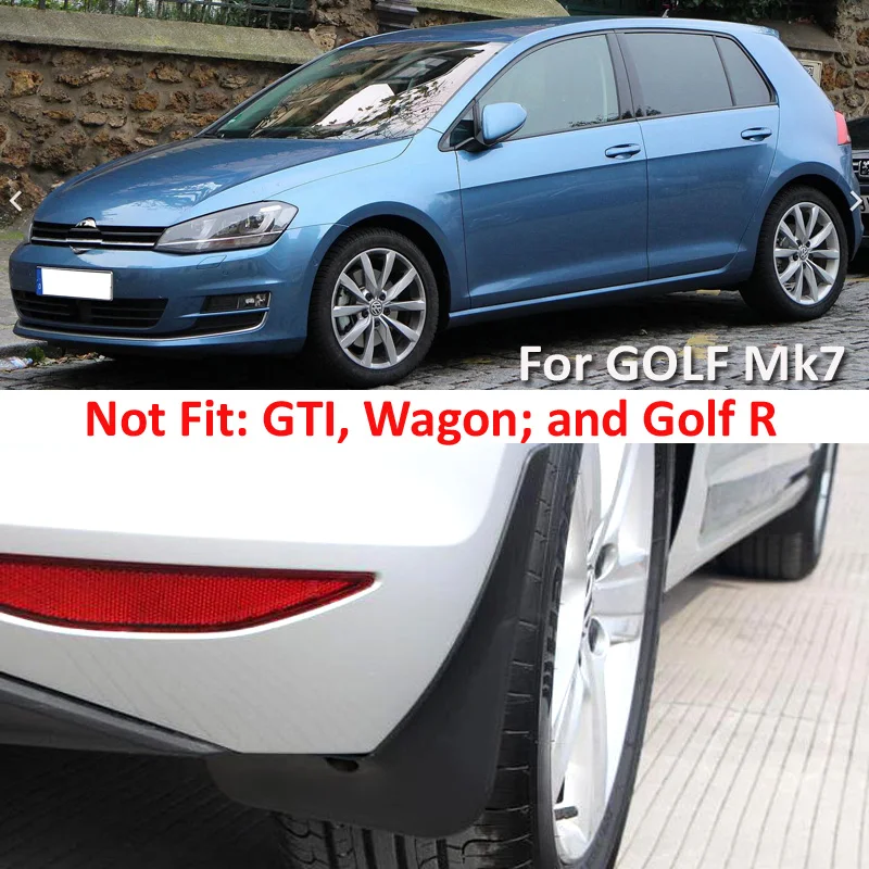 Комплект литых брызговиков для Volkswagen VW Golf 7 Mk7 2013 2017 2014 2015 2016 брызговики передние и