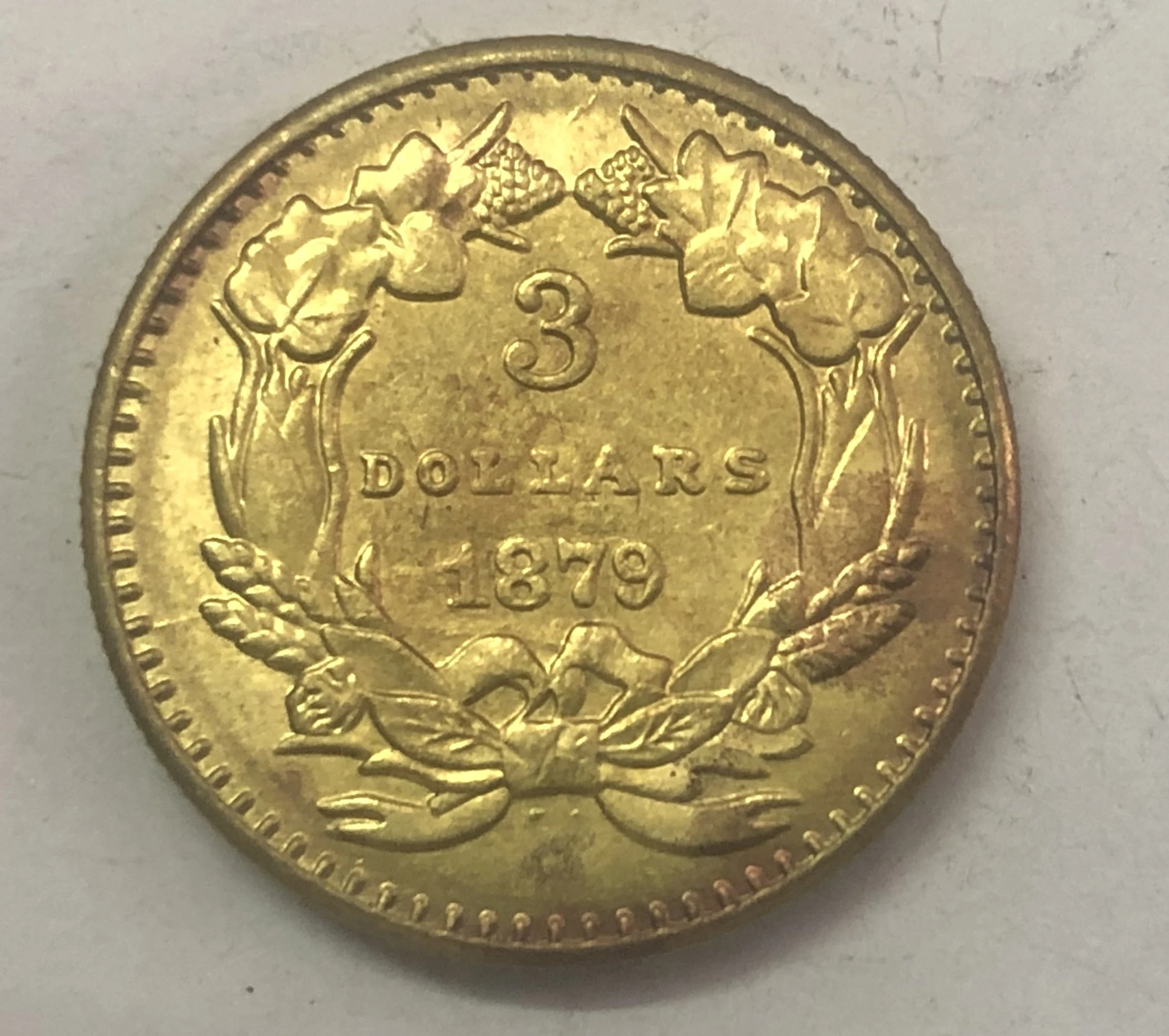 (1875 1876 1877 1878) 3 долл. США|Безвалютные монеты| |