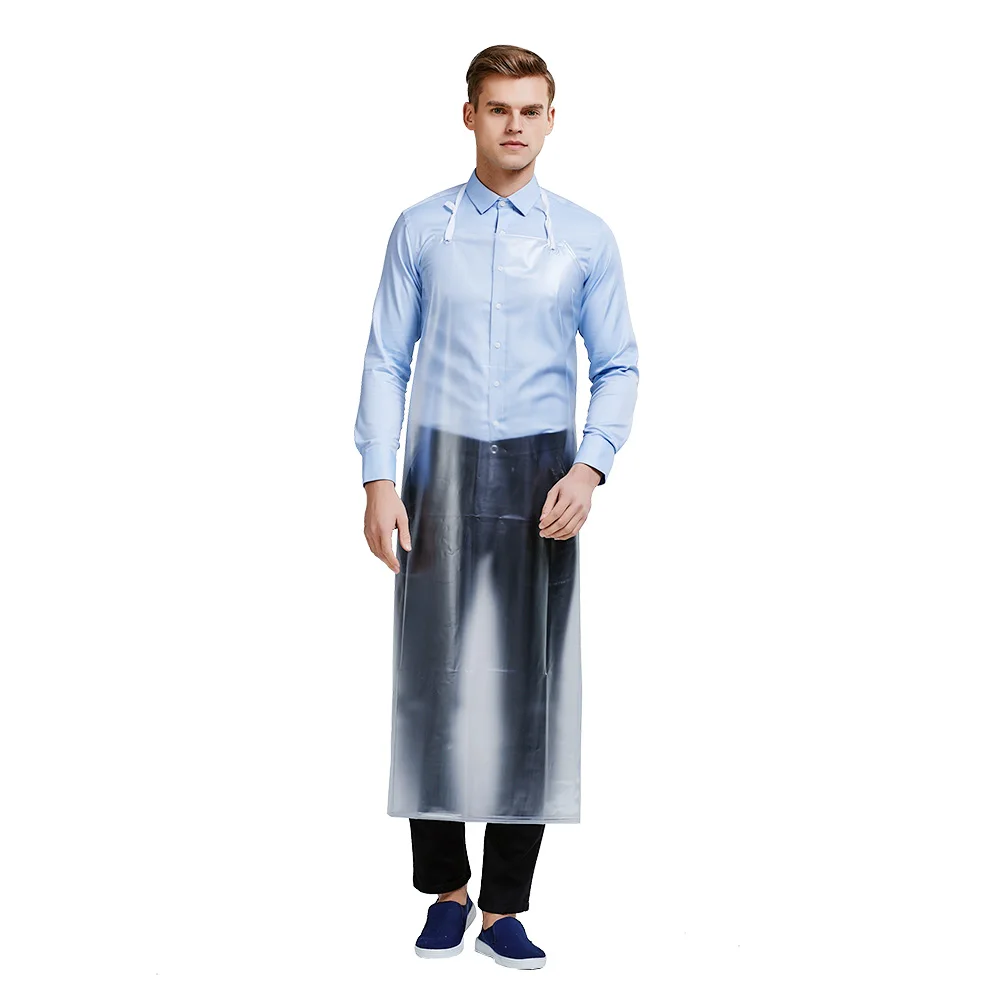 Длинные секционные ПВХ водонепроницаемые фартуки для взрослых кухонный