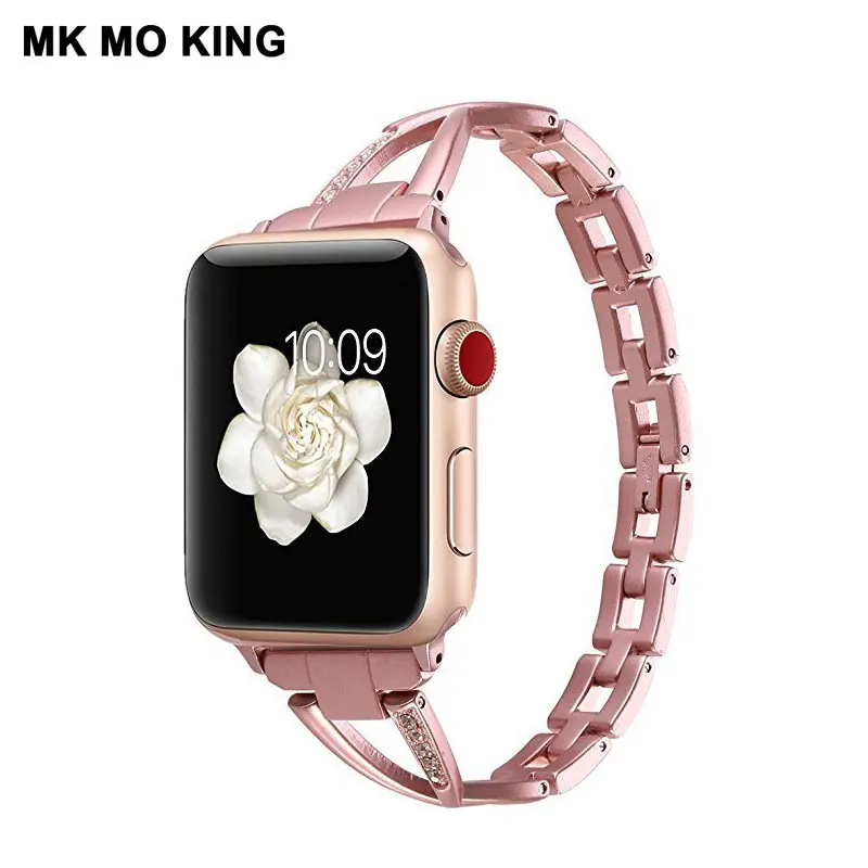 Люксовый бренд, набор защелок из нержавеющей стали, ремешок для Cartier apple role men x iwatch 3 4, женские часы, ремешок, умный Браслет