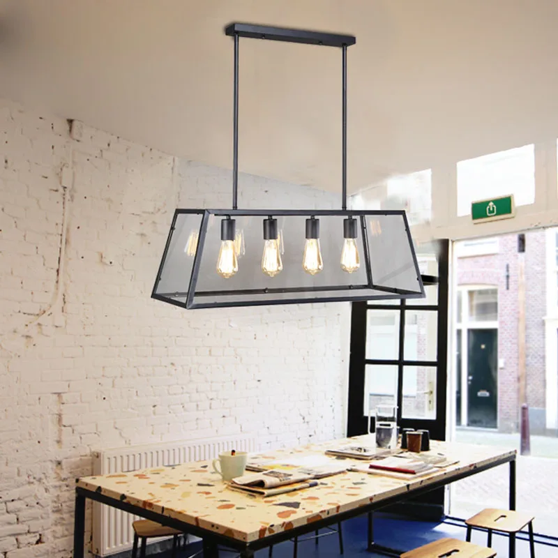 Скандинавская кантри винтажная железная стеклянная коробка для ресторана