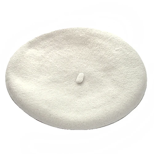 Однотонный женский берет для девочки французский художник теплая шерстяная