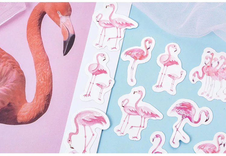 Kawaii канцелярские наклейки милые наклейки с Фламинго креативные наклейки для детей DIYs принадлежности для скрапбукинга