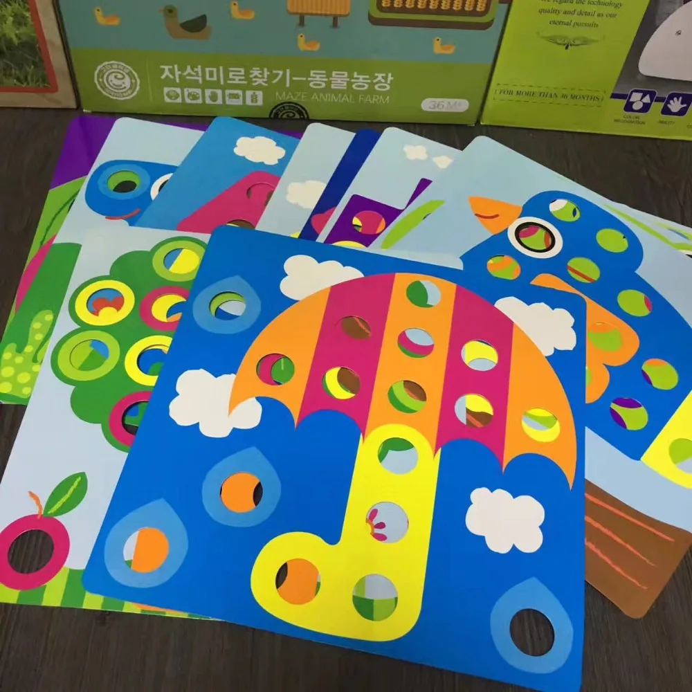 3D пазлы игрушки для детей композитная картинка головоломка креативная мозаика