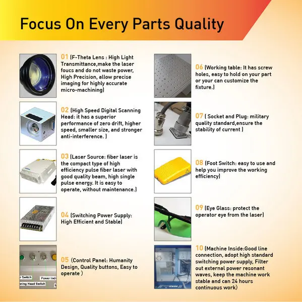 High Accuracy 20Watt Fiber Laser Marking Machine For Metal Speed and Hign accuracy engraving etching systems | Инструменты