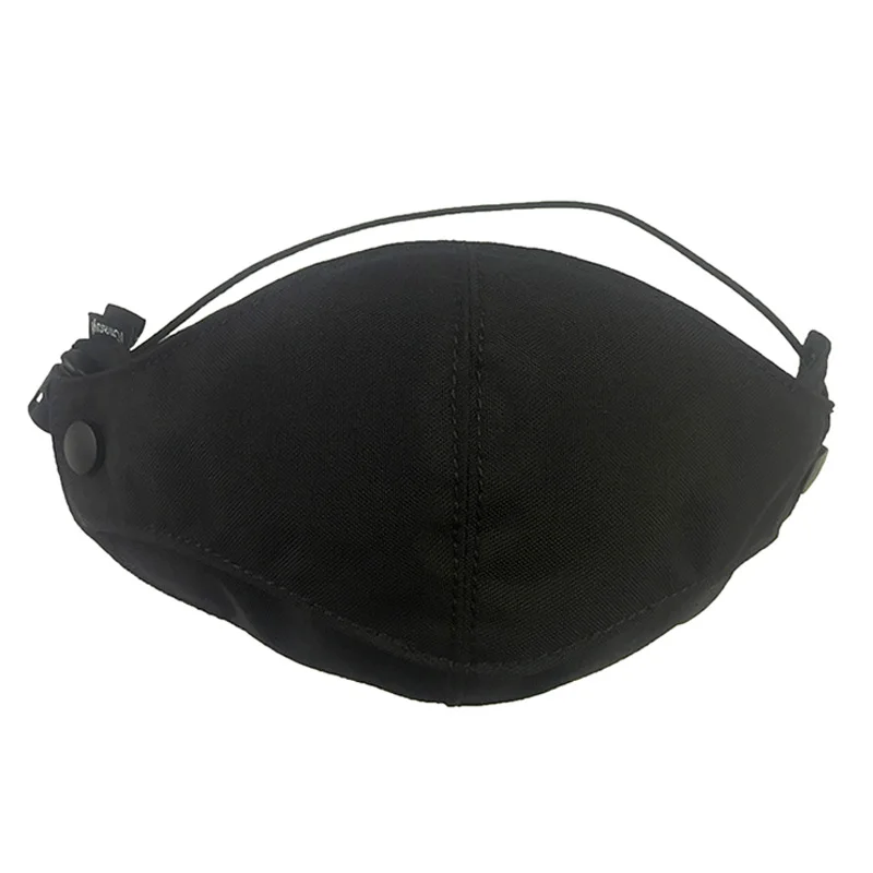 BK Cordura полумаска для лица тактическая Защитная Экипировка камуфляжная маска Мультикам велосипедная марлевая маска - Цвет: BK