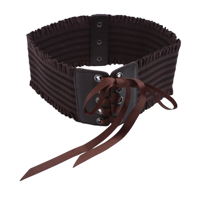 Модные многоцветные женские элегантные тянущиеся пояса с кисточками эластичные