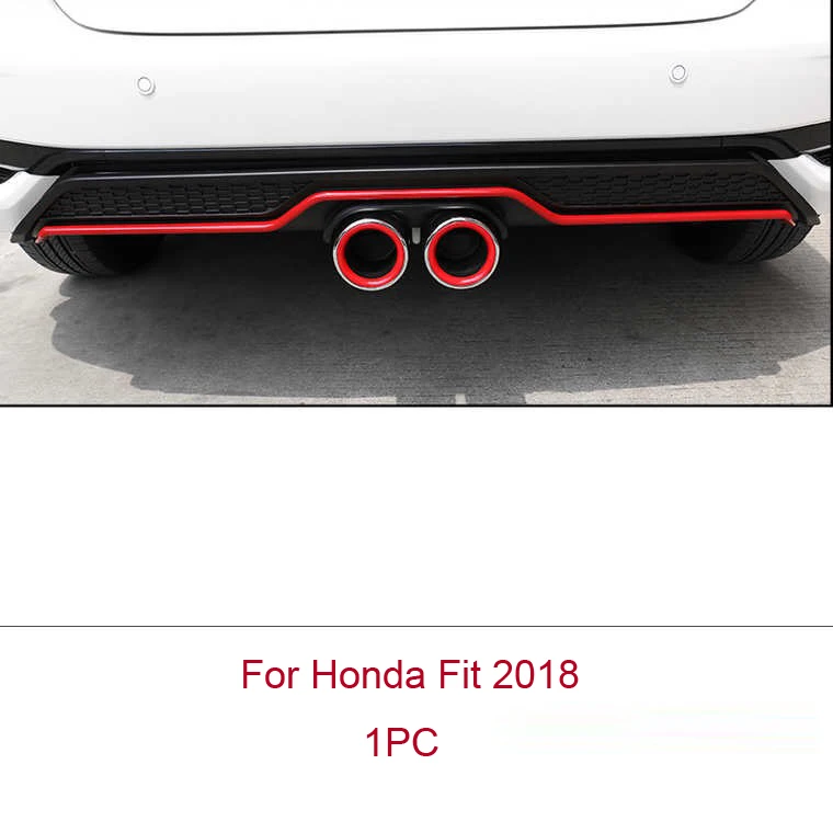Для Honda Fit 2018 1 шт. абсолютно новый Автомобильный задний бампер диффузор спойлер ABS