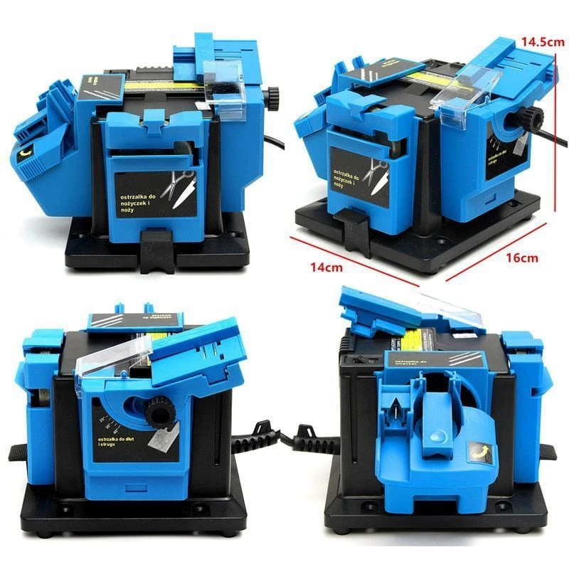 65 Вт Многофункциональная точилка, бытовой шлифовальный инструмент, точилка для ножей, спиральное сверло, ножничное долото, вилка США