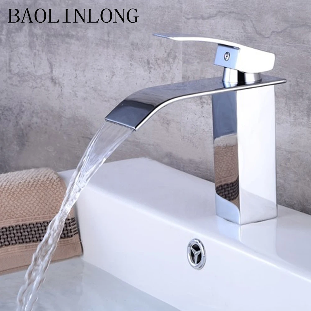 Смесители типа водопад латунный кран для ванной комнаты смеситель раковины