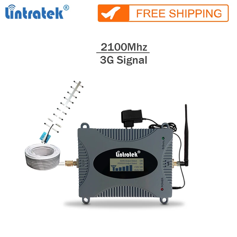 Lintratek усилитель сотовой связи 2100Mhz gsm репитер 3g сигнала бустер спец сигнал