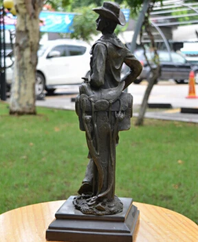 

Copper Brass CHINESE crafts Asian Livre Bronze cowboy feng shui ornamentos artesanato enfeites Europeia