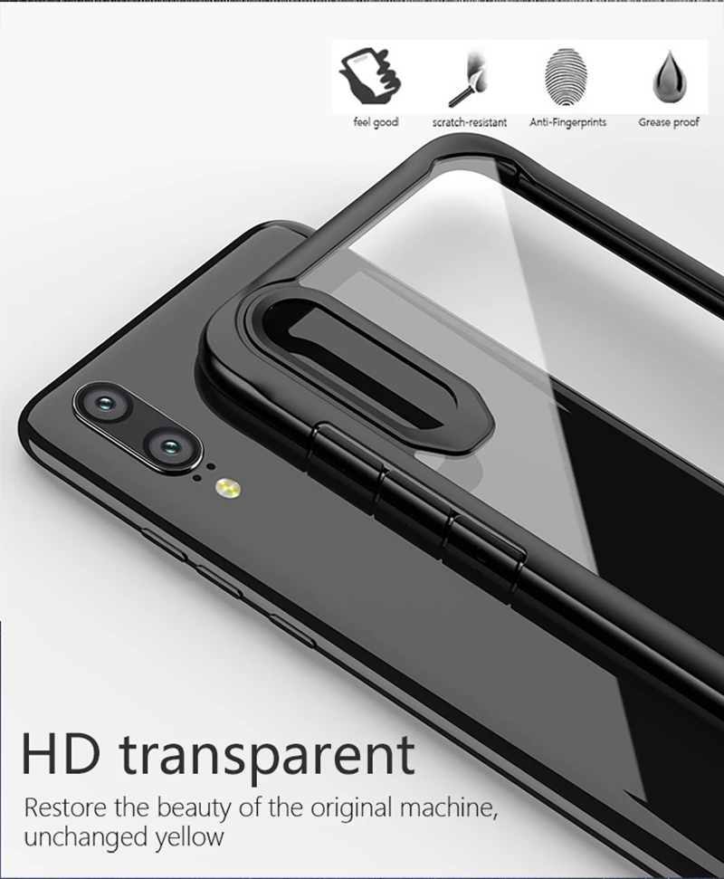 Чехол для huawei p20 pro IPAKY противоударный прозрачный силиконовый чехол из ТПУ+ PC чехол для телефона huawei P20 Lite nova 3 nova 3 i huawei mate 10 pro