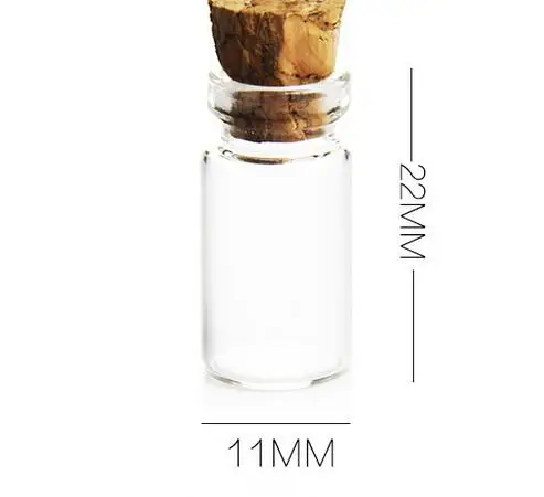 50 шт. Милая Мини маленькая пробка для стеклянной бутылки стопор стеклянные