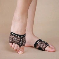women stoned belly ballet dance foot pad protection paws toe thongs socks shoes lyrical covers indian practice dancing accessory