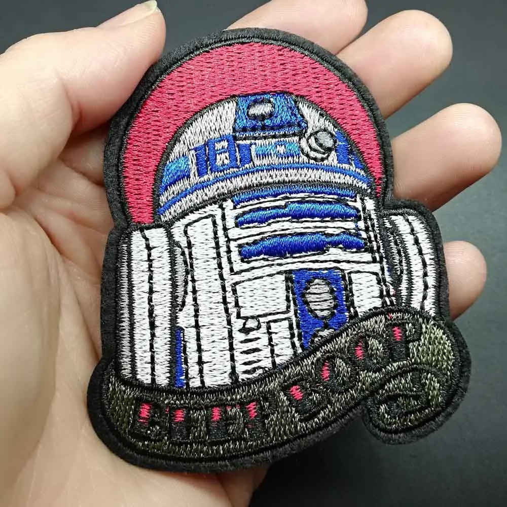 Мультфильм Звездные войны бип буп Штурмовик BB8 робот оптом Утюг на вышитой ткани одежда патч для девочек мальчиков