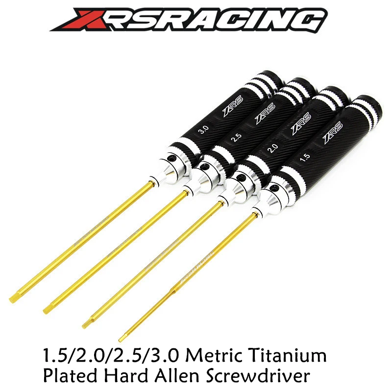 XRSRACING Высокое качество модель инструмент для ремонта 1,5/2,0/2,5/3,0 метрических Титан покрытием жесткий отвертка RC частей