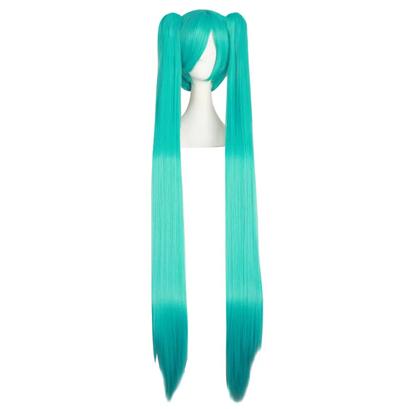 47 &quot120 см длинный парик для косплея 2 конский хвост золотой зеленый прямые