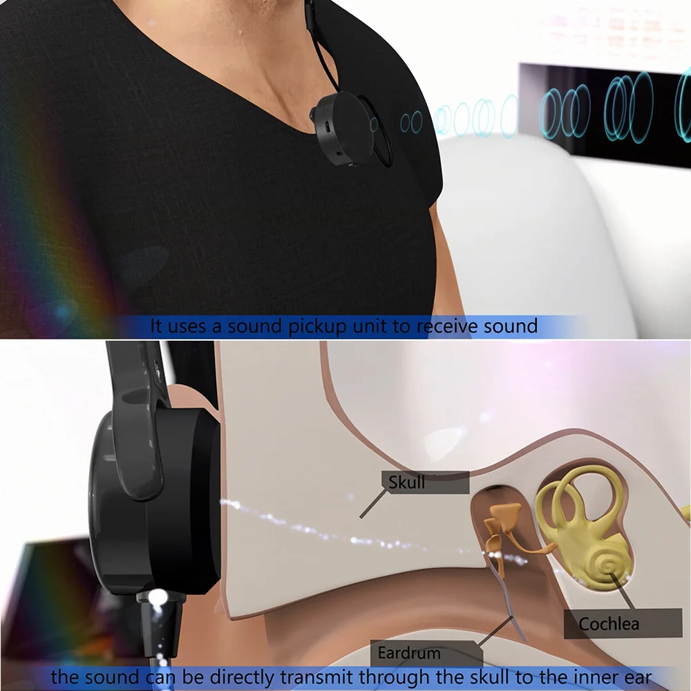 Наушники с костной проводимостью наушники для слуховых аппаратов аудитофона