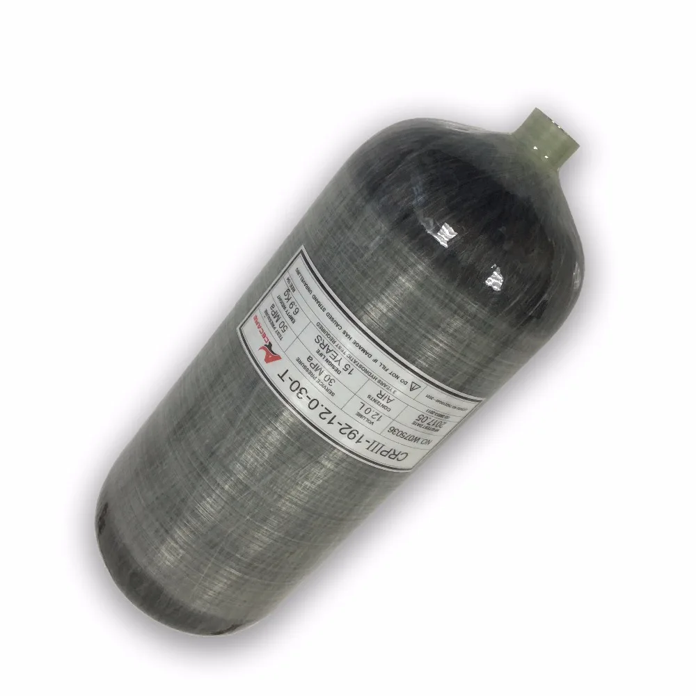 

AC3120 Acecare 12L охотничий Пейнтбольный резервуар PCP/цилиндрический резервуар для ружья из углеродного волокна/ружья для стрельбы 300 бар для стра...