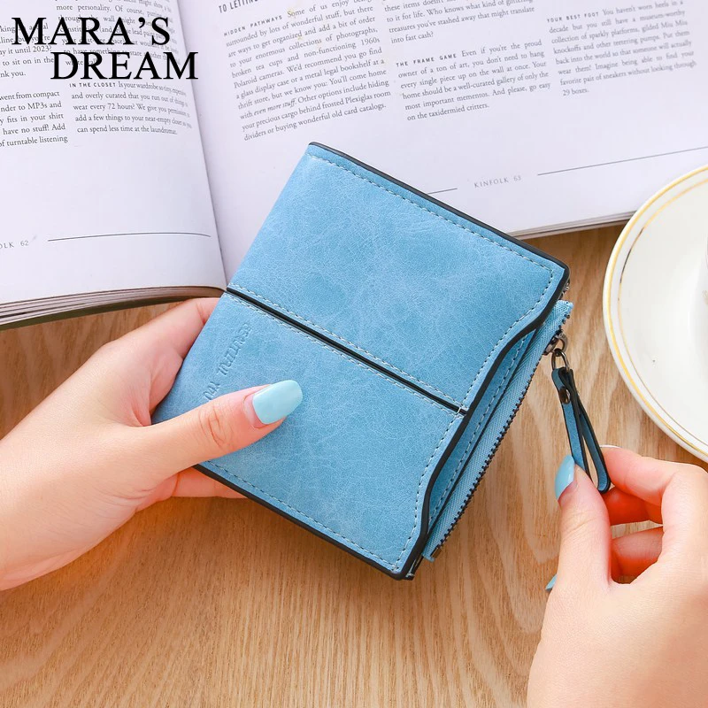 Кошелек Mara's Dream Женский тонкий бумажник на молнии винтажный клатч защелке