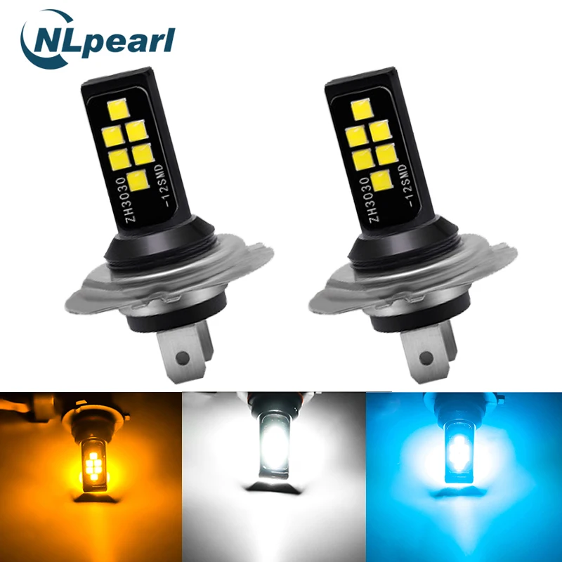 Nlpearl 2x H11 Led 3000 К Противотуманные фары Дневные Фары Лампы H1 H3 Led H7 9005 HB3 9006 HB4 H9 H8 Led Canbus 3030SMD 6000K 8000 K, вождения, бега, светильник