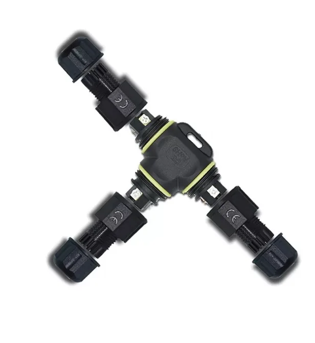 M20 4 way (4-4-4) IP68 водонепроницаемый разъем используемый для светодиодных ламп