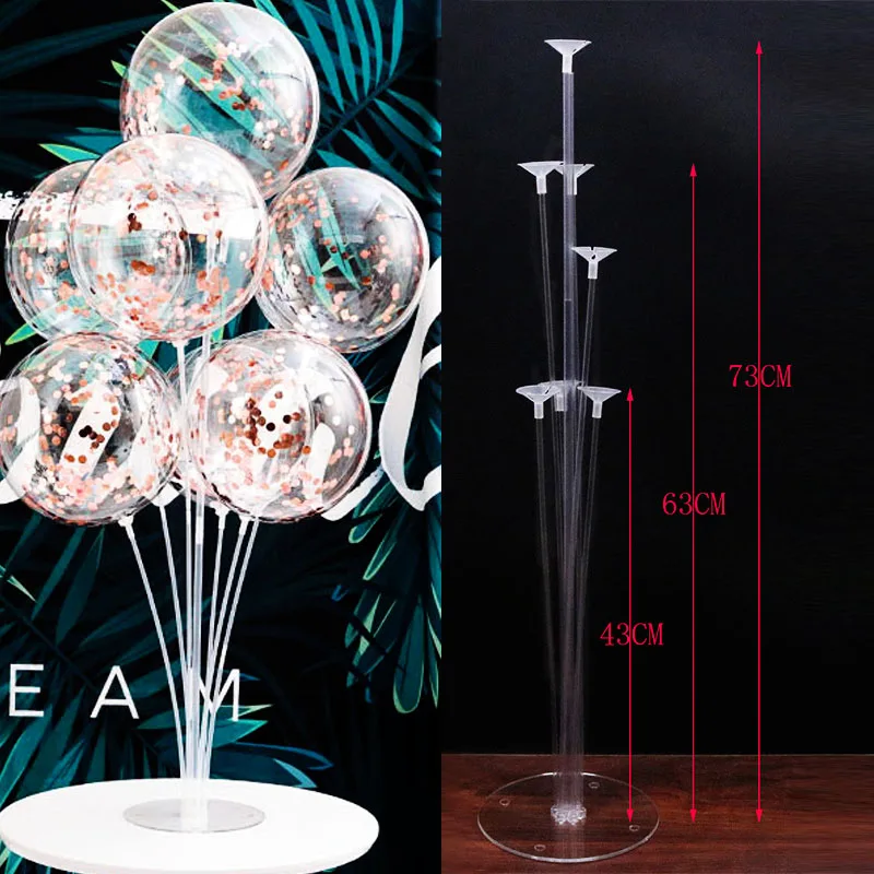 1set Balloon Stand 1 компл./лот держатель воздушных шаров колонна-подставка Арка цепи и прозрачный шар палка День рождения украшения дети Свадебные Воздушные шары Декор шарики шары воздушные шарики воздушные подставка для шаров - Цвет: 1set Balloon Stand