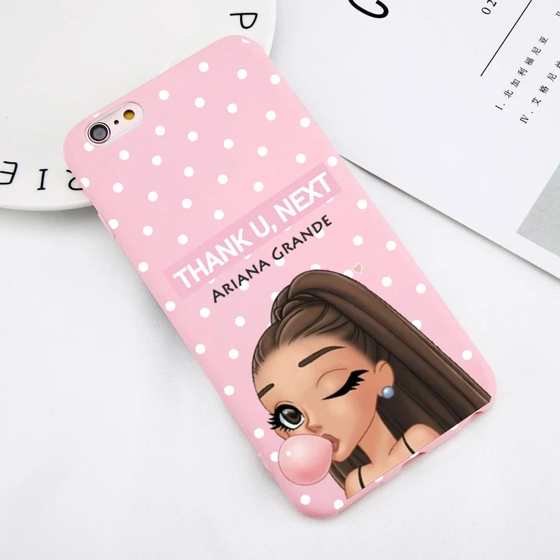 Чехол Ariana Grande Ag ciciber thank u, the next adoante из ТПУ для iPhone 4 5 6 7 8 plus x XR fundas Capa Cover - Цвет: --P