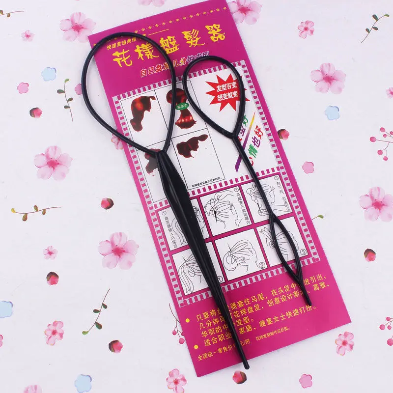 2 шт./компл. Волшебная оплетка для волос инструменты укладки конского хвоста