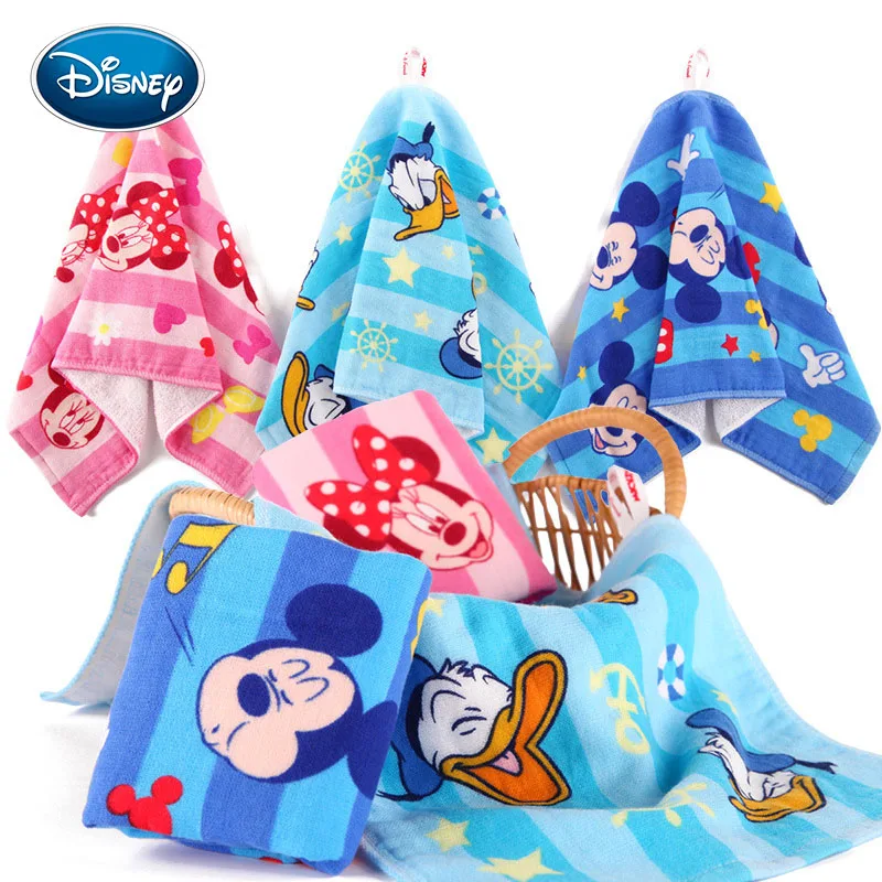 Детские хлопковые полотенца Disney FaceTowel 25x50 см мягкие Мультяшные носовые платки