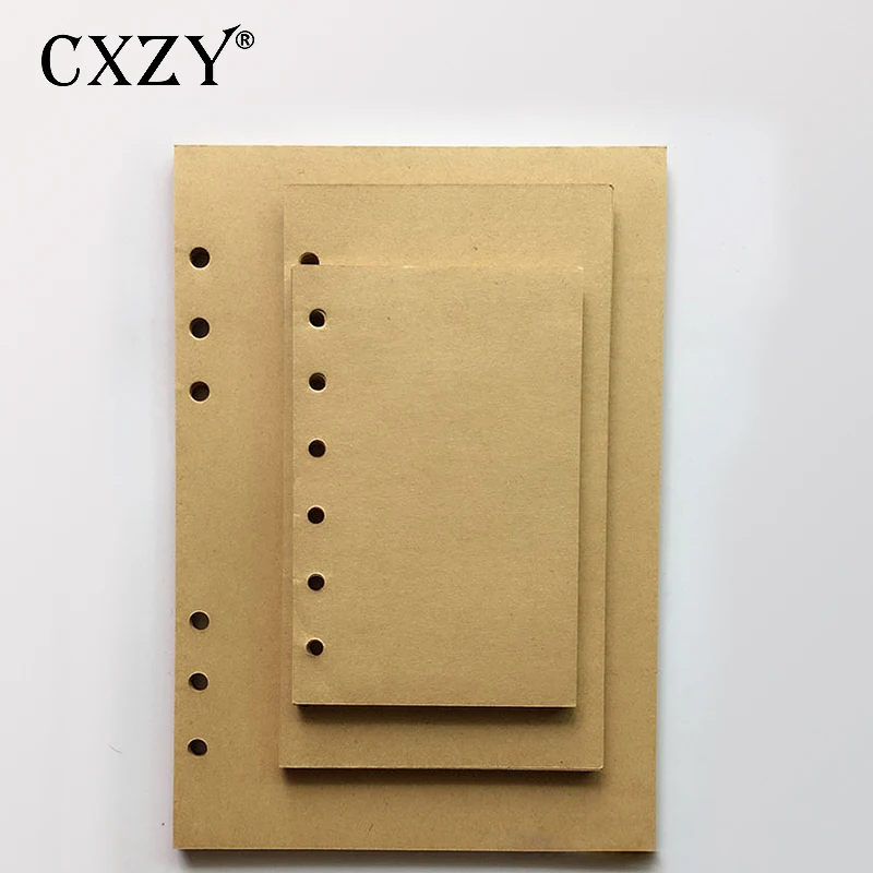 Сменный блокнот CXZY на спирали A5/A6/A7 чистая крафт бумага листов|Записные книжки| |