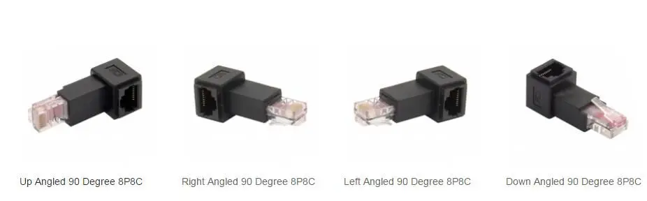 Вниз угловой 90 градусный 8P8C FTP STP UTP Cat 5e штекер гнездо Lan Ethernet Сетевой удлинитель|cat