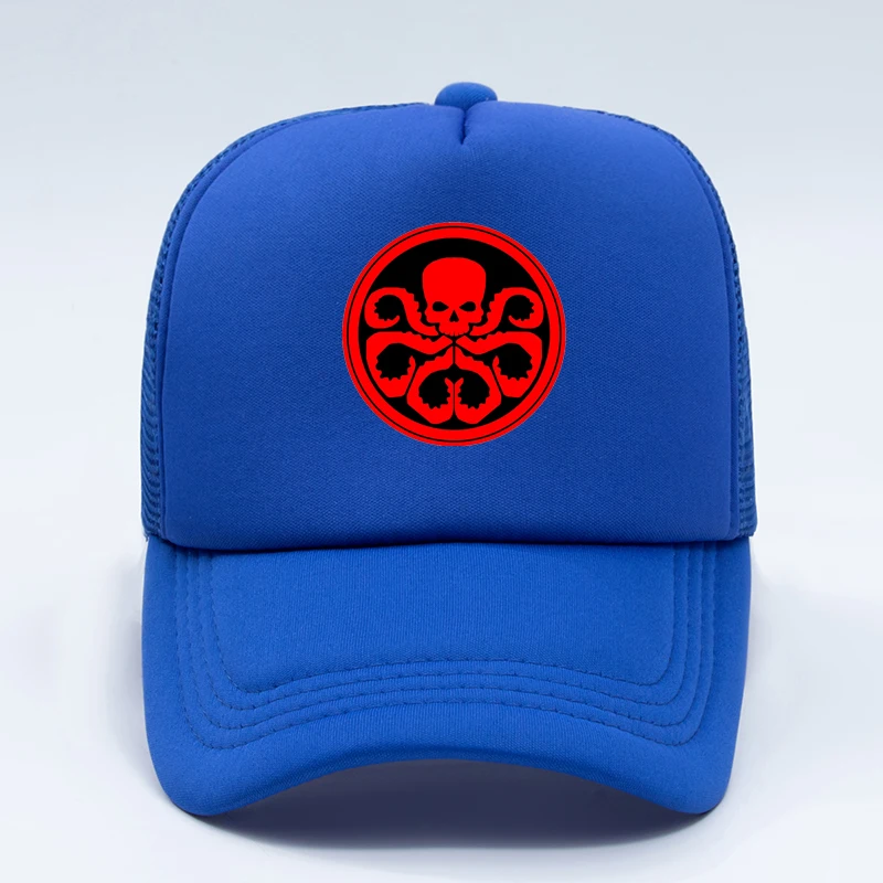 Новая модная Высококачественная бейсбольная кепка с принтом Marvel Red Skull женская и