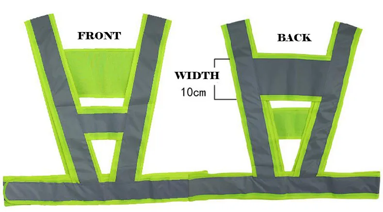 V жилет унисекс Hi Vis Viz светоотражающий защитный жилет полоски для строительства дорожного движения Склад Ночной работы безопасности жилет - Цвет: Yellow
