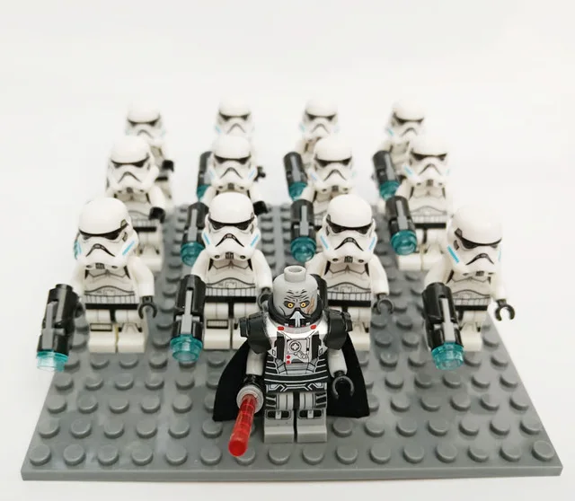 13 шт./лот Star Wars Rebels Storm Trooper 7668 Shadow clone Trooper Дарт Вейдер игрушка fig совместимый