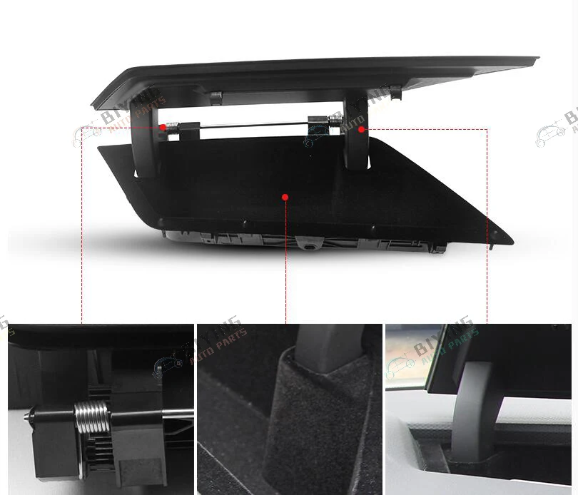 Для 2016 2017 2018 VW MQB tiguan mk2 Передняя центральная консоль приборной панели коробка для